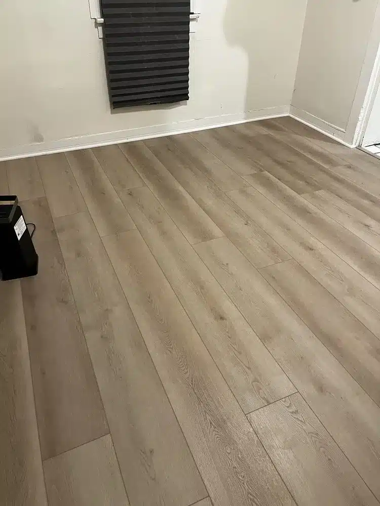 Vinyl Floor Refinish Light Oak Finish Light oak vinyl floor refinish project