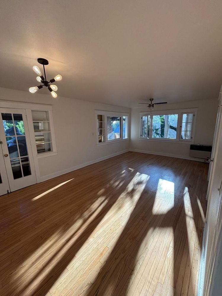 Red oak hardwood floor refinishing